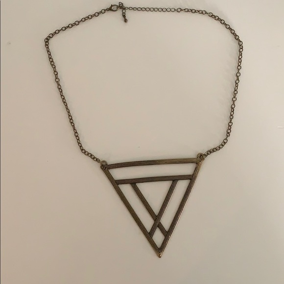 Jewelry - Cool Geometric Triangle Necklace